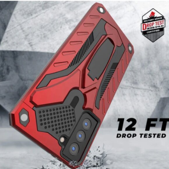 Samsung Galaxy S21 PLUS and S30 Pro Phone Case Military Grade Kickstand - Picture 5 of 11